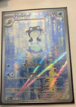 Poliwhirl Illustration Rare NM 176/165 Scarlet & Violet 151 Pokemon Pack Fresh - Image 1