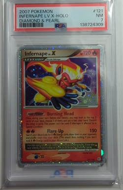 Pokemon Infernape LV.X 121/130 Diamond & Pearl Rare Holo Level Up PSA 7 English - Image 1