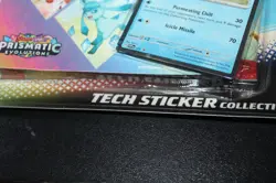 New Pokemon Prismatic Evolutions Tech Sticker Claceon 3 Booster Packs In SetAB1= - Image 3