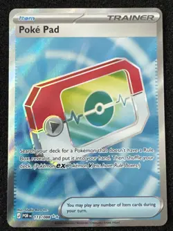 Pokemon Poke Pad 113/088 Full Art Ultra Rare Holo POR Set Trainer Item English - Image 1
