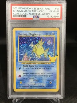 2021 Pokemon SWSH Celebrations Shining Magikarp Classic #66/64 PSA 10 - Image 1