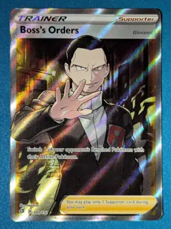 Pokemon Boss's Orders (Full Art) #189/192 | SWSH02: Rebel Clash Holo English, NM - Image 1