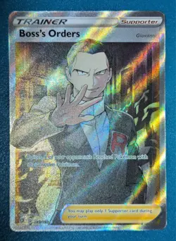 Pokemon Boss's Orders (Full Art) #189/192 | SWSH02: Rebel Clash Holo English, NM - Image 2