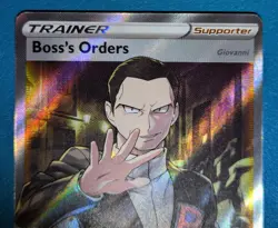 Pokemon Boss's Orders (Full Art) #189/192 | SWSH02: Rebel Clash Holo English, NM - Image 3