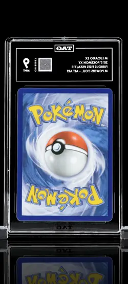 2017 POKEMON MEGA POWERS COLLECTION PROMO #55A FULL ART/M LUCARIO EX TAG 9 - Image 2