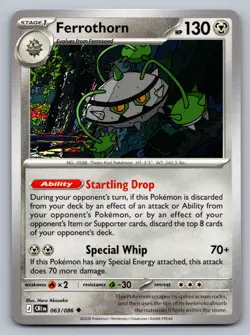 Pokemon TCG ME04: Chaos Rising Ferrothorn 063/086 - Image 1