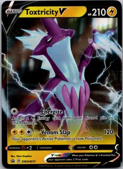 POKEMON TOXTRICITY V SWSH017 HOLO PROMO SWORD & SHIELD PROMO NM/M - Image 1