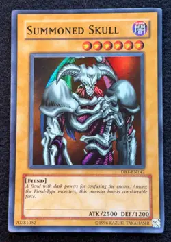 Yugioh Summoned Skull DB1-EN142 Super Rare NM - Image 1