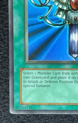 Yugioh Monster Reborn LOB-118 Ultra Rare Original Print NM/Mint - Image 4