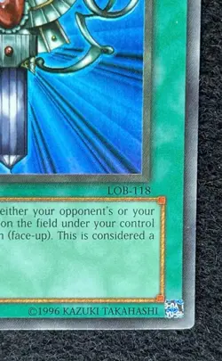 Yugioh Monster Reborn LOB-118 Ultra Rare Original Print NM/Mint - Image 5