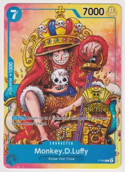 Monkey D Luffy P-043 2nd Anniversary Promo NM One Piece TCG English - Image 1