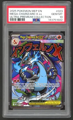Pokemon Card - PSA 10 Mega Charizard X Ex 023 - Black Star Promo GEM MT - PSA10 - Image 1