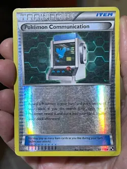 POKEMON POKEMON COMMUNICATION 99/114 UNCOMMON REVERSE HOLO BLACK & WHITE HP CARD - Image 1