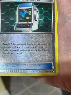 POKEMON POKEMON COMMUNICATION 99/114 UNCOMMON REVERSE HOLO BLACK & WHITE HP CARD - Image 3