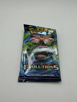 Empty Pokemon XY Evolutions Booster Pack Trading Card Game Venusaur pack art 820650801556 - Image 1