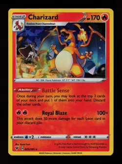 Charizard (Cracked Ice Holo) 25/185 Holo Rare Deck Exclusives Pokemon Cards - Image 1