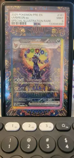 Pokemon Umbreon #161 PSA 9 Prismatic Evolutions Special Illustration Rare Card - Image 1