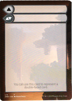 Substitute Helper Double Sided 1/9 MTG Magic Gathering Card NM Mint Zendikar ZNR - Image 1