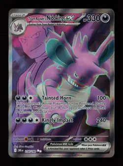Team Rocket's Nidoking ex 216/182 Ultra Rare Destined Rivals Pokemon Cards - Image 1