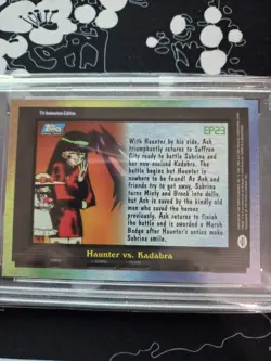 2000 TOPPS POKEMON TV ANIMATION SER 2 EPISODE CARDS HAUNTER VS. KADABRA PSA 10 - Image 5