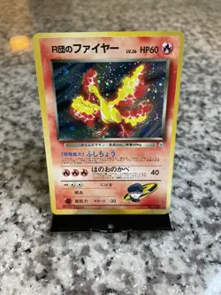 Team Rocket Moltres Gym Heroes Japanese Pokemon Card TCG Holo LP Excellent - Image 1