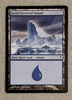 Magic The Gathering, Snow-Covered Island, NM - Image 1