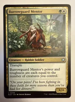 x1 Burrowguard Mentor BLB Bloomburrow MTG 206 UNCOMMON M/NM 1x - Image 1