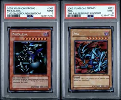 2003 Yu-Gi-Oh! Zoa & Metalzoa TFK Secret Rare PSA 9 MINT Sequential Set - Image 1