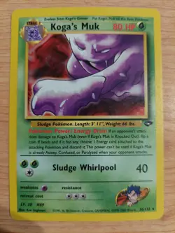 Koga's Muk - 26/132 (Gym Challenge) - Very Lightly Played VLP - Rare - Image 1