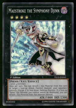 Maestroke the Symphony Djinn YS12-EN043 Starter Deck: Xyz Symphony Yu-Gi-Oh NM - Image 1