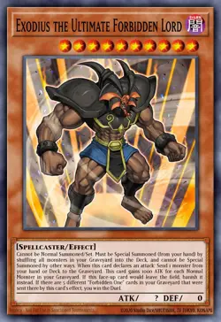 Exodius the Ultimate Forbidden Lord BP02-EN063 Mosaic Rare Yugioh 1st Edition - Image 1