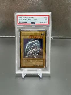 PSA 7 Blue Eyes White Dragon Starter Deck Kaiba Unlimited - Image 1