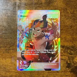 Very Rare‼Pokemon Kiawe (Full Art) 144/147 Sm-Burning Shadows Holo!!! - Image 1