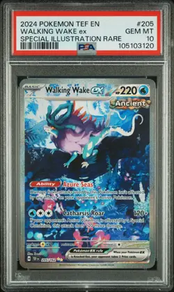 2024 POKEMON TEF EN-TEMPORAL FORCES 205 WALKING WAKE EX SPECIAL ILLUSTRATION RAR - Image 1