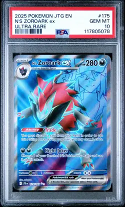 N's Zoroark ex 175/159 PSA 10 - 2025 Pokemon Scarlet & Violet Journey Together - Image 1
