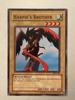 1x Harpie's Brother PSV-049 Yugioh Common Mint/ Near Mint NM English Vintage - Image 1