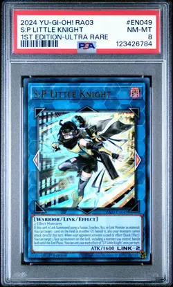 2024 YU-GI-OH! RA03-QUARTER CENTURY BONANZA #EN049 S:P LITTLE KNIGHT PSA 8 - Image 1