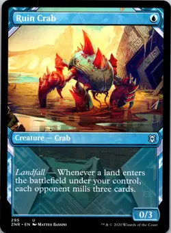 Ruin Crab (Showcase) 295 Uncommon Zendikar Rising MTG Near Mint - Image 1