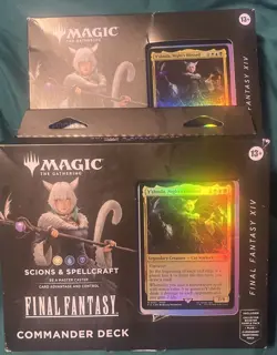 2 Magic The Gathering Final Fantasy XIV Commander Deck Scions & Spellcraft - Image 1