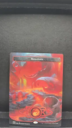 Unfinity #489 Mountain (489) (Borderless) (Galaxy Foil) - Image 1