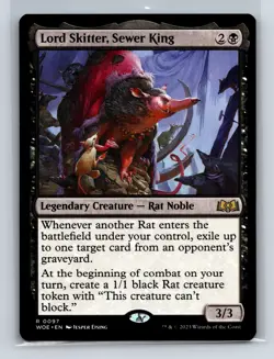 Wilds of Eldraine #97 Lord Skitter, Sewer King - Image 1