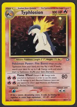 Pokemon Typhlosion 18/111 Holo Neo Genesis - Image 1