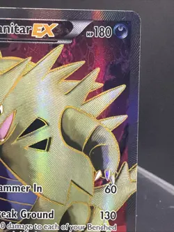 Pokemon TCG Tyranitar-EX Holo Full Art Ultra Rare Card Ancient Origins 91/98 - Image 3