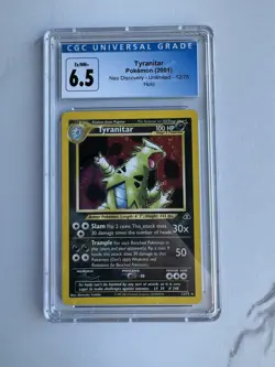 Pokemon TCG Tyranitar 12/75 2001 Holo - Certified 6.5 - Image 1