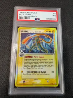 2006 POKEMON EX HOLON PHANTOMS #6 DEOXYS-HOLO PSA 7 - Image 1