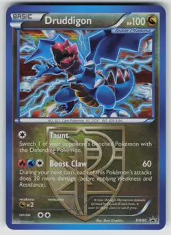 Druddigon (Team Plasma) BW80 Holo Black And White Promo Pokemon LP - Image 1