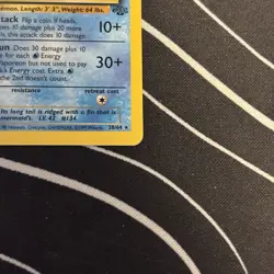 Vaporeon Pokemon TCG Jungle 28/64 Holo Rare English 1999 WOTC 80 HP - Image 5