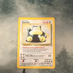 Pokemon TCG Snorlax 11/64 Jungle Unlimited Holo Rare English 1999 HP 90 - Image 2