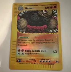 The Pokemon Company Golem 014/165 Expedition Reverse Holo Rare Eng HP 100 - Image 1