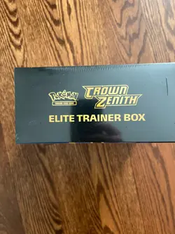 Pokemon TCG: Crown Zenith Elite Trainer Box **SEALED** top has box cutter tear 820650851476 - Image 5